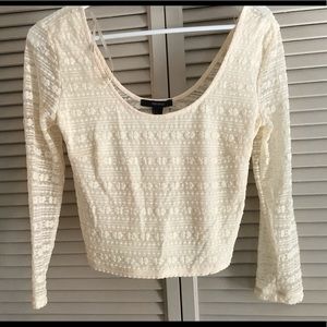 New* crop long sleeve top